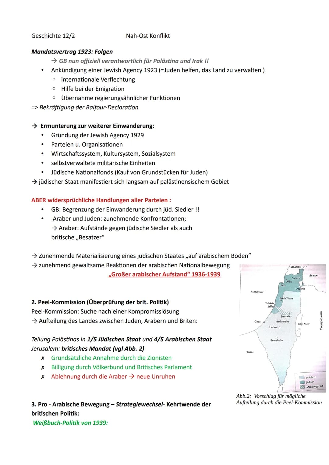 Geschichte 12/2
Inhaltsverzeichnis
0. Der Nahe Osten - historische Wurzel eines weltpolitischen Konflikts
1. Palästina als „Einwanderungslan