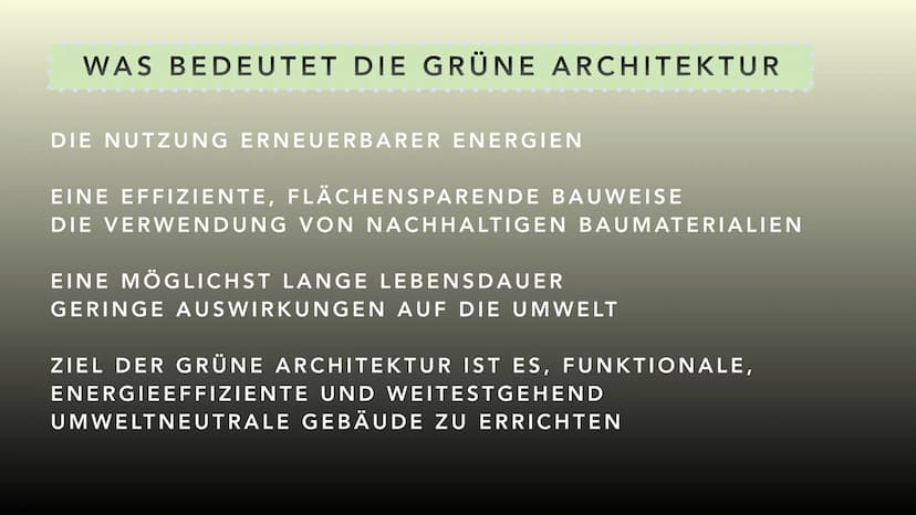 PRÄSENTATION: ZAHIDE
DIE GRÜNE ARCHITEKTUR INHALT
2. WAS DIE GRÜNE ARCHITEKTUR BEDEUTET
3.PARKROYAL COLLECTION PICKERING,
SINGAPUR
4. MERRA 