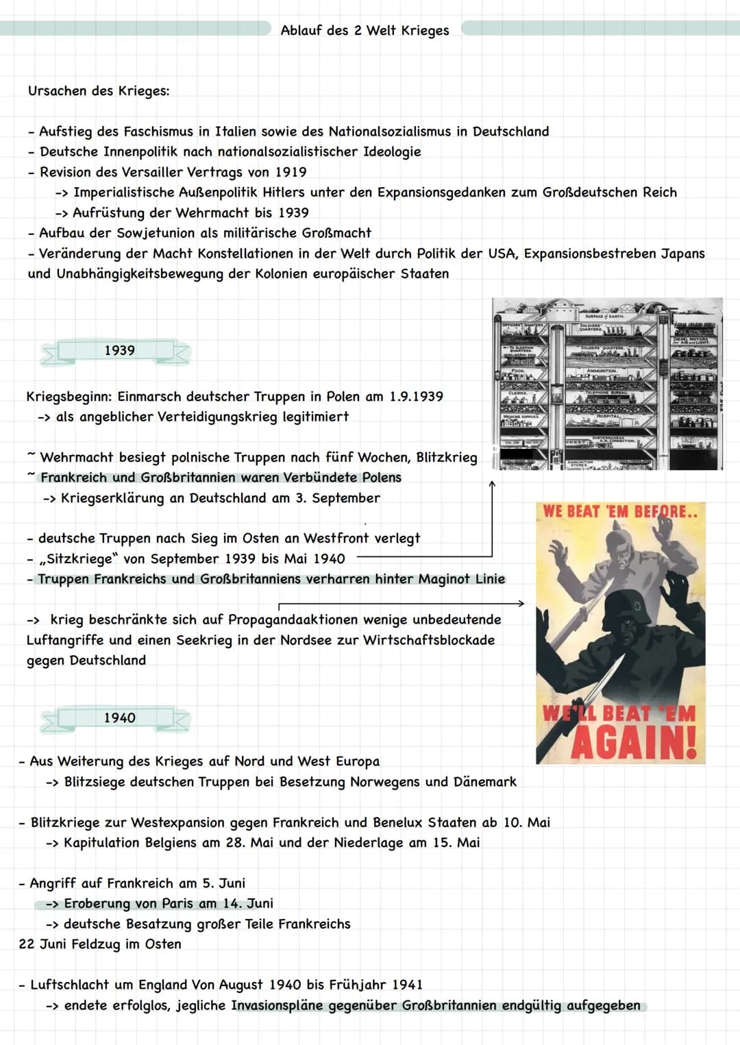 Ursachen des Krieges:
- Aufstieg des Faschismus in Italien sowie des Nationalsozialismus in Deutschland
-
- Deutsche Innenpolitik nach natio