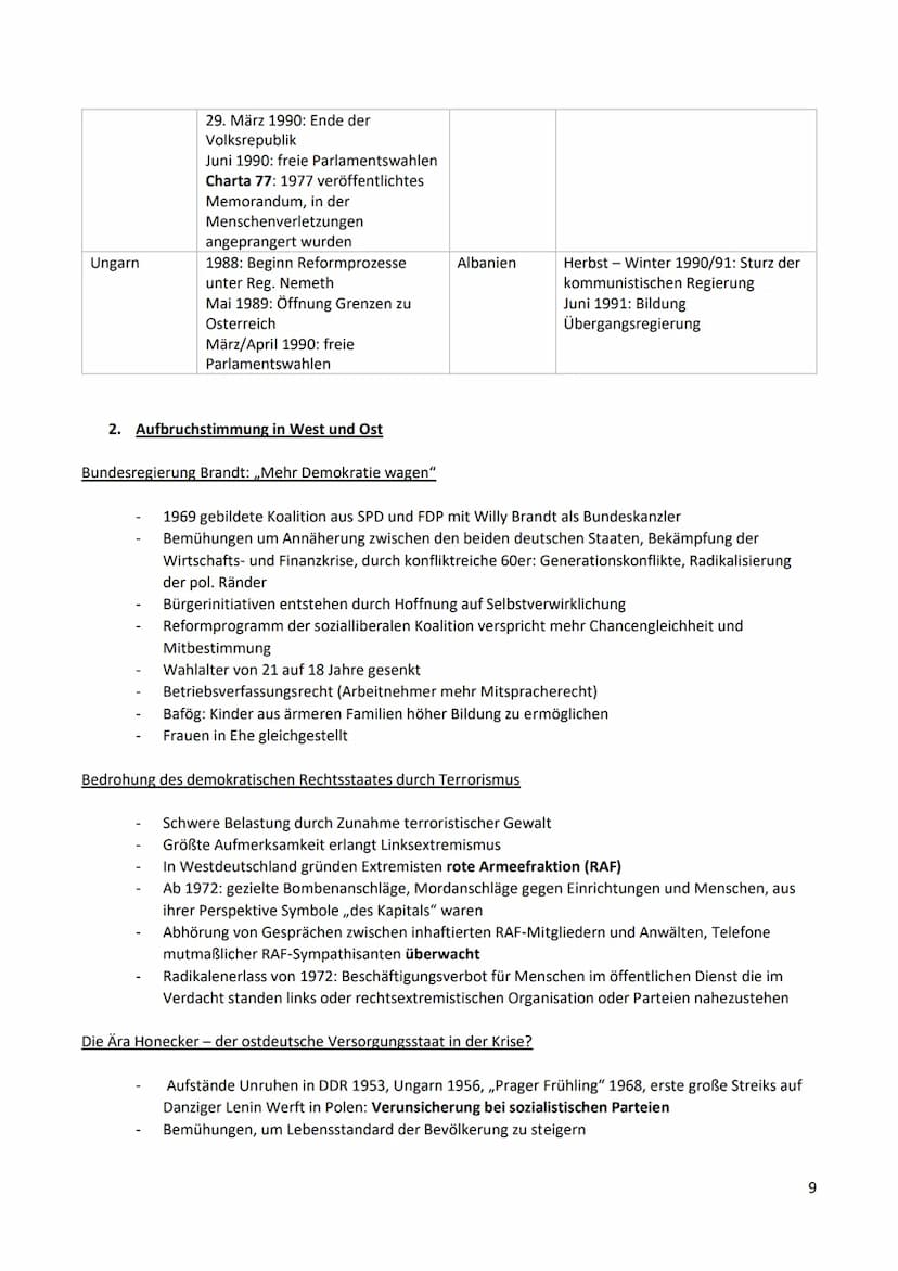 1. Wirtschaftlicher Aufschwung in West- und Osteuropa bis Anfang 1970er-Jahre
Deutschland zerbricht in zwei Staaten - die Welt in zwei Lager