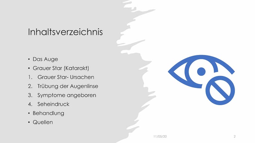 
<h2 id="ursachen">Ursachen</h2>
<p>Der Graue Star, auch bekannt als Katarakt, tritt in der Regel im Alter auf und resultiert in der Eintrüb