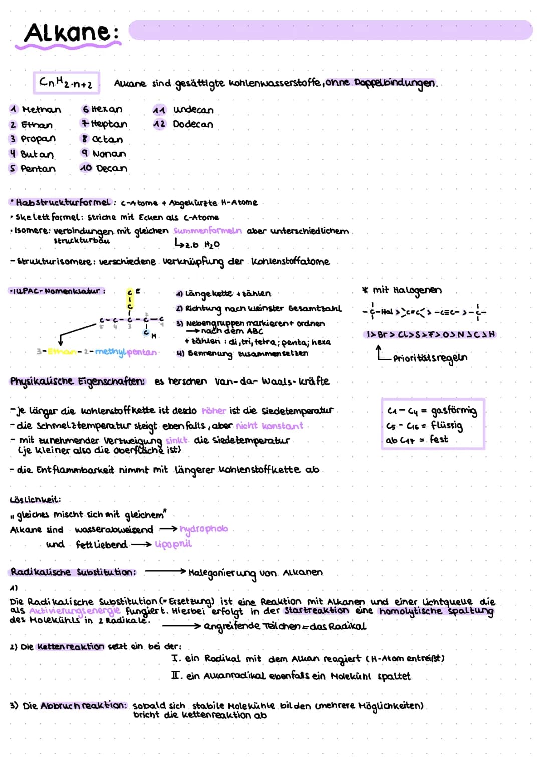 alkane alkene alkine 