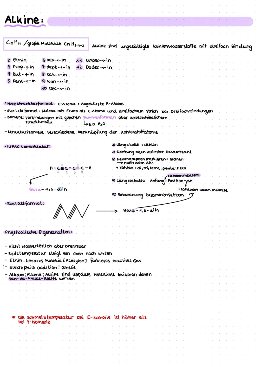 Alkane:
CnH2n+2
1 Methan
2 Ethan
3 Propan
4 Butan
S Pentan
Alkane sind gesättigte kohlenwasserstoffe, ohne Doppelbindungen..
11 undecan
12 D