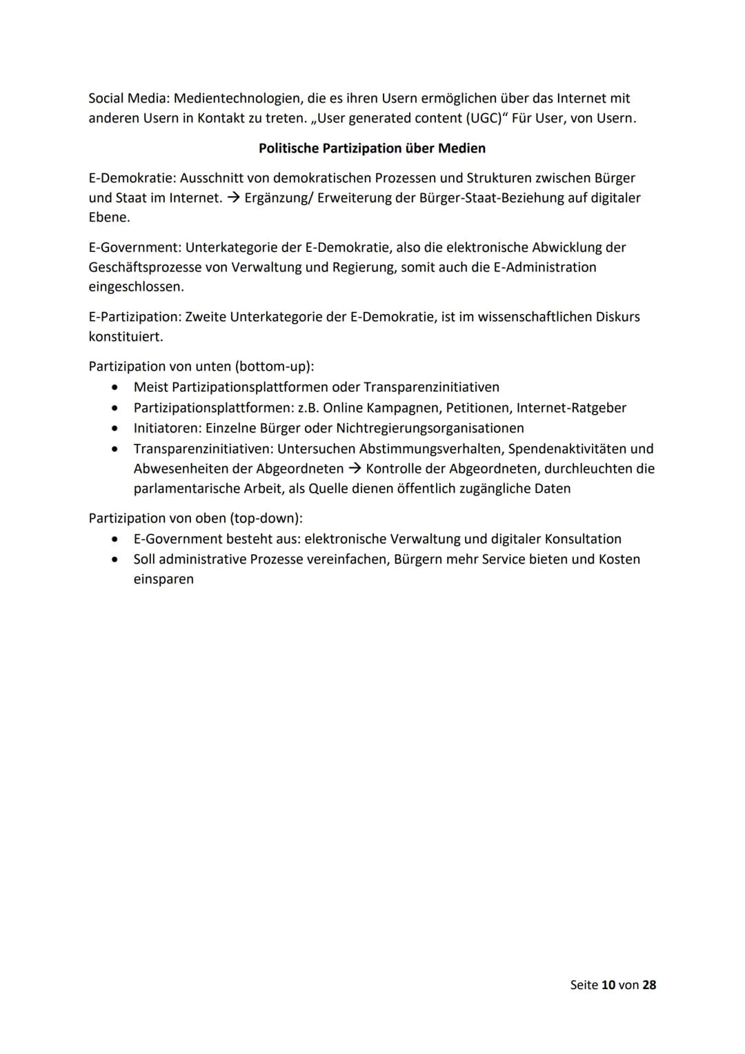 Politik-Wirtschaft Abitur 2022
12.1 Politische Partizipation zwischen Anspruch und Wirklichkeit
Funktionen politischer Partizipation
●
●
●
●