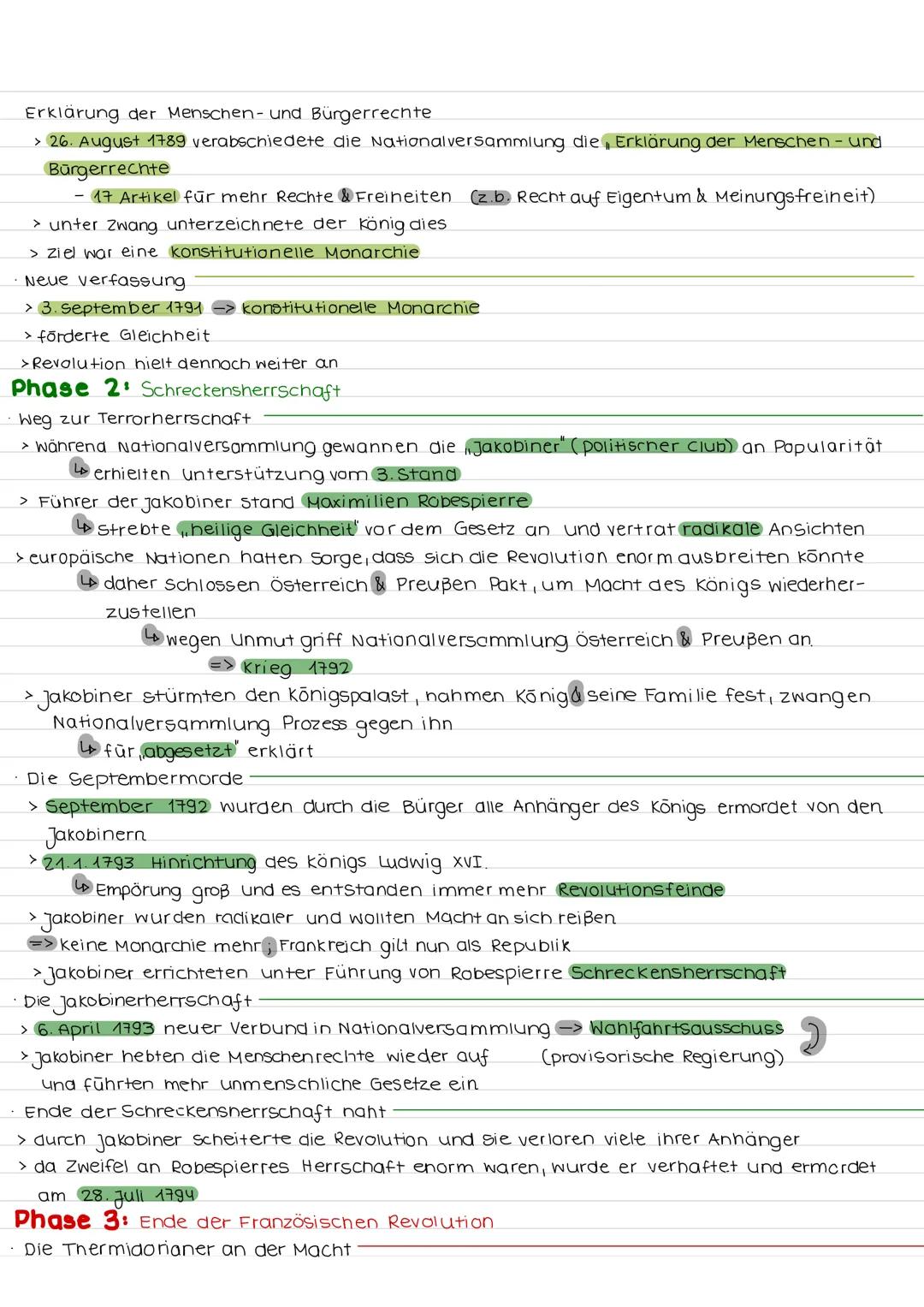 Französische Revolution
Ausgangssituation
> König Ludwig XVI. (16) regierte uneingeschränkt über Land und Leute -> absolutistische Monarchie