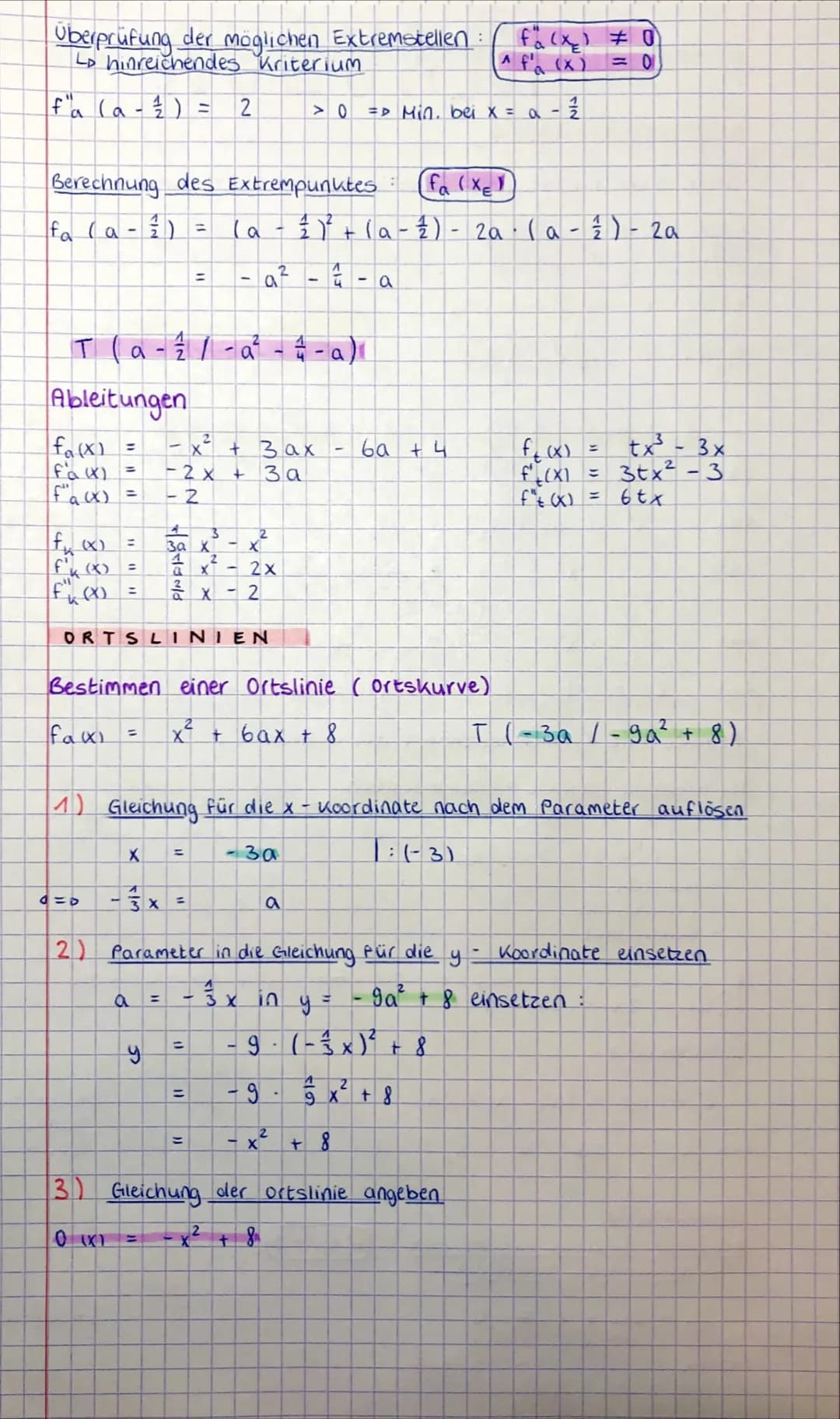 FUNKTIONSSCHAREN
J14
4=4
Gemeinsame Punkte einer Funktionenschar bestimmen.
Gegeben ist die Funktionenschar fa mit fa(x) = x²³ - ax² - x + Q