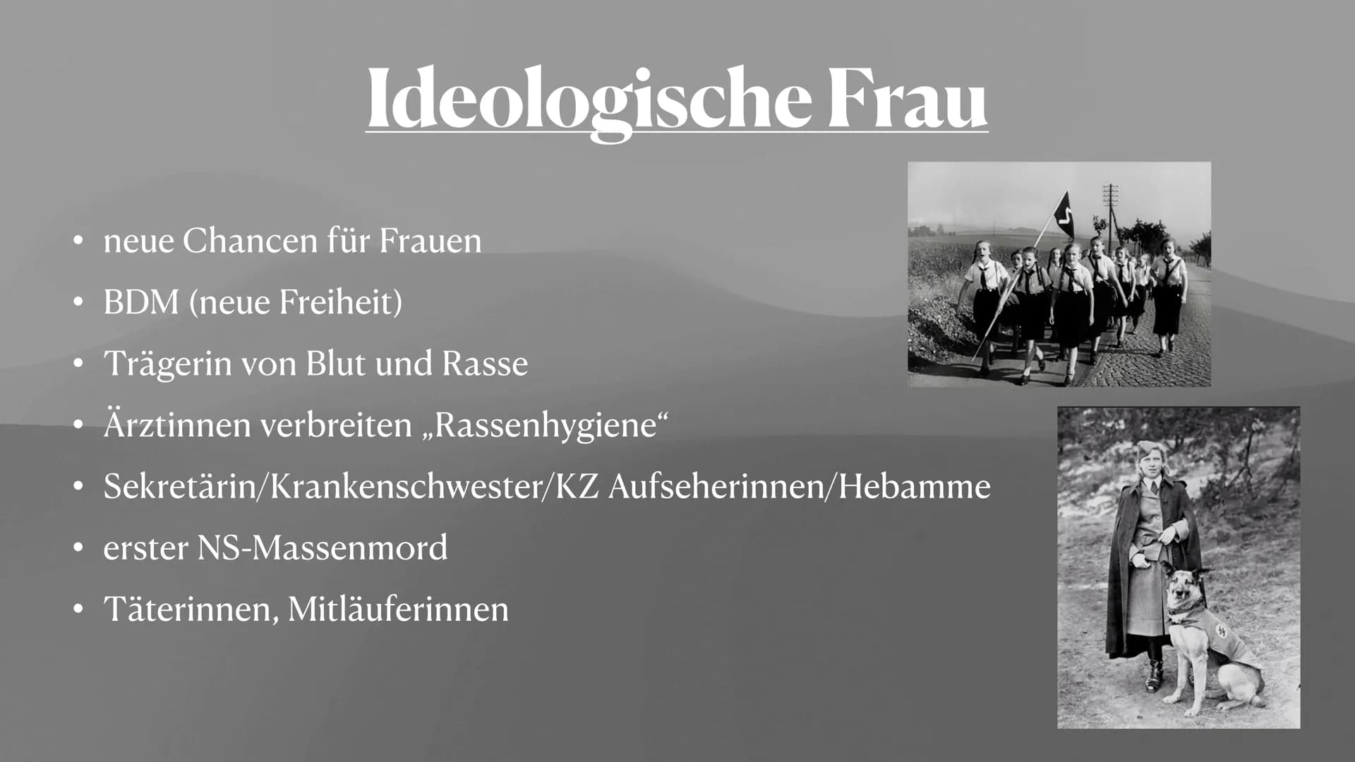 Lotte, Natalie & Anna
Rolle der Frau
A Im Nationalsozialismus Zitat
,,Die Welt der Frau sei die Familie, ihr
Mann, ihre Kinder, ihr Heim."
H