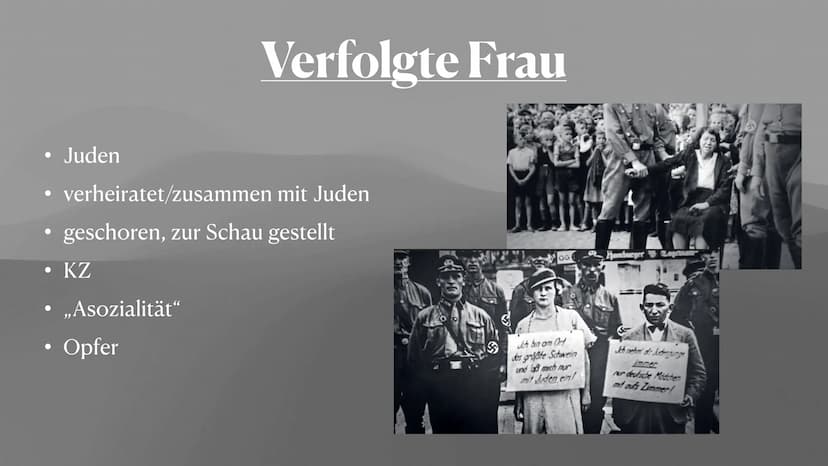 Lotte, Natalie & Anna
Rolle der Frau
A Im Nationalsozialismus Zitat
,,Die Welt der Frau sei die Familie, ihr
Mann, ihre Kinder, ihr Heim."
H