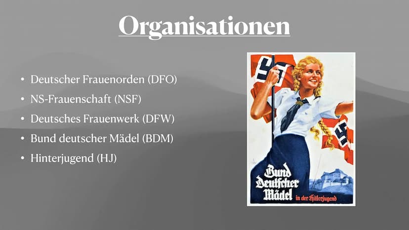 Lotte, Natalie & Anna
Rolle der Frau
A Im Nationalsozialismus Zitat
,,Die Welt der Frau sei die Familie, ihr
Mann, ihre Kinder, ihr Heim."
H