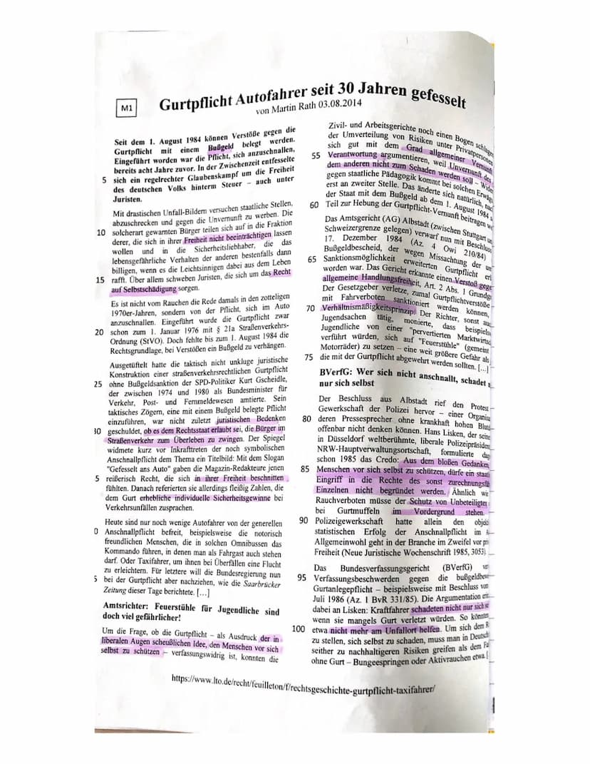 lame:
atum: 7.11.20
12
Klausur
im Fach Ethik
(Thema: Freiheit, Staat und Institutionen)
Die Bearbeitungszeit beträgt 90 min. Die Arbeit ist 