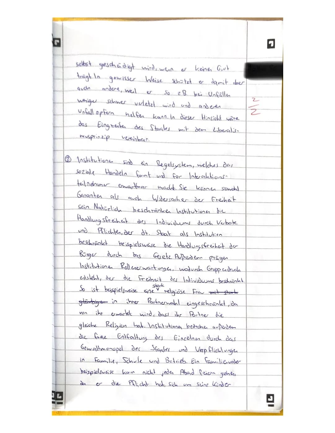 lame:
atum: 7.11.20
12
Klausur
im Fach Ethik
(Thema: Freiheit, Staat und Institutionen)
Die Bearbeitungszeit beträgt 90 min. Die Arbeit ist 