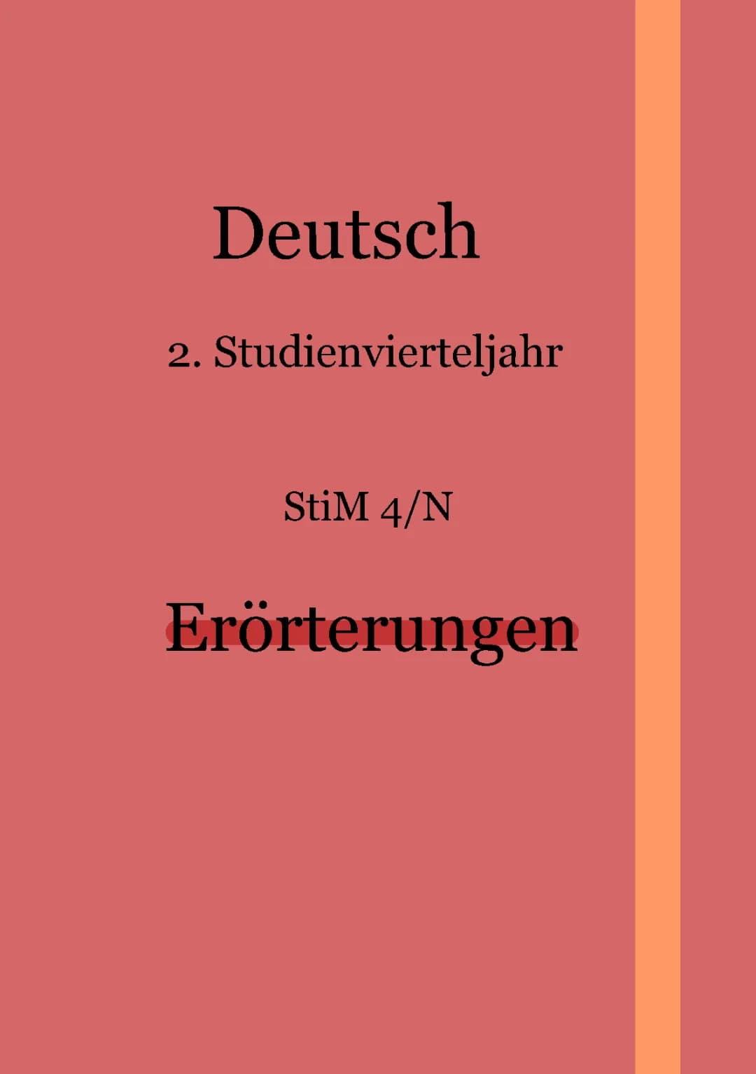 Erörterungen