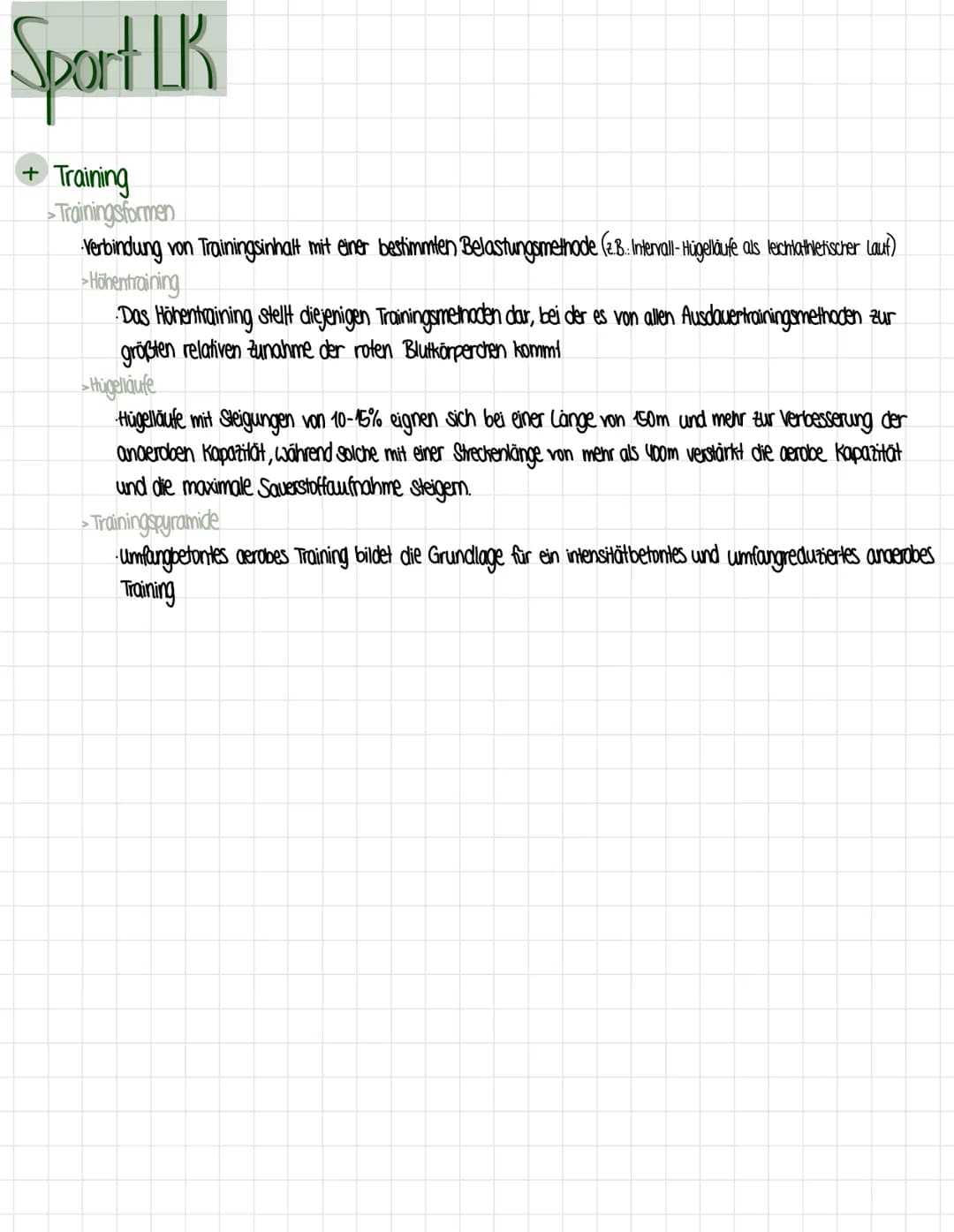 Sport LK
+ Ausdauer
Ausdauer ist die psychophysische Ermüdungswiderstandsfähigkeit bei lang andauernden Belastungen sowie
die Fähigkeit zur 