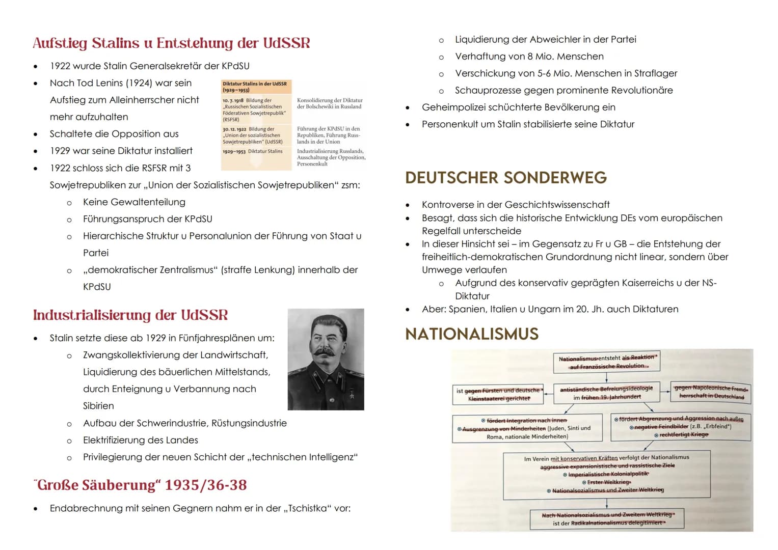 NATIONALSOZIALISMUS
FASCHISMUS
Faschismus = Sammelbegriff für rechtsradikale, autoritäre pol. Systeme
vor 1945
In vielen Ländern Europas ent