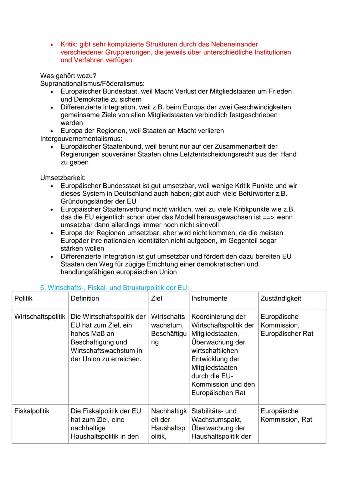 Inhaltsfeld 5: Europäische Union:
1. EU-Normen, Interventions- und Regularmechanismen sowie Institutionen:
Normen:
●
●
●
Aufgaben:
➤ Regeln 