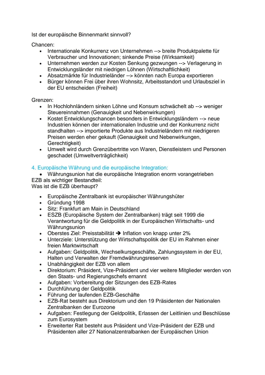 Inhaltsfeld 5: Europäische Union:
1. EU-Normen, Interventions- und Regularmechanismen sowie Institutionen:
Normen:
●
●
●
Aufgaben:
➤ Regeln 