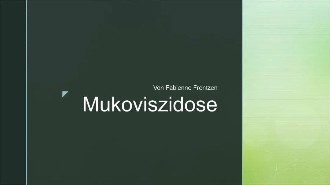 Präsentation Mukoviszidose