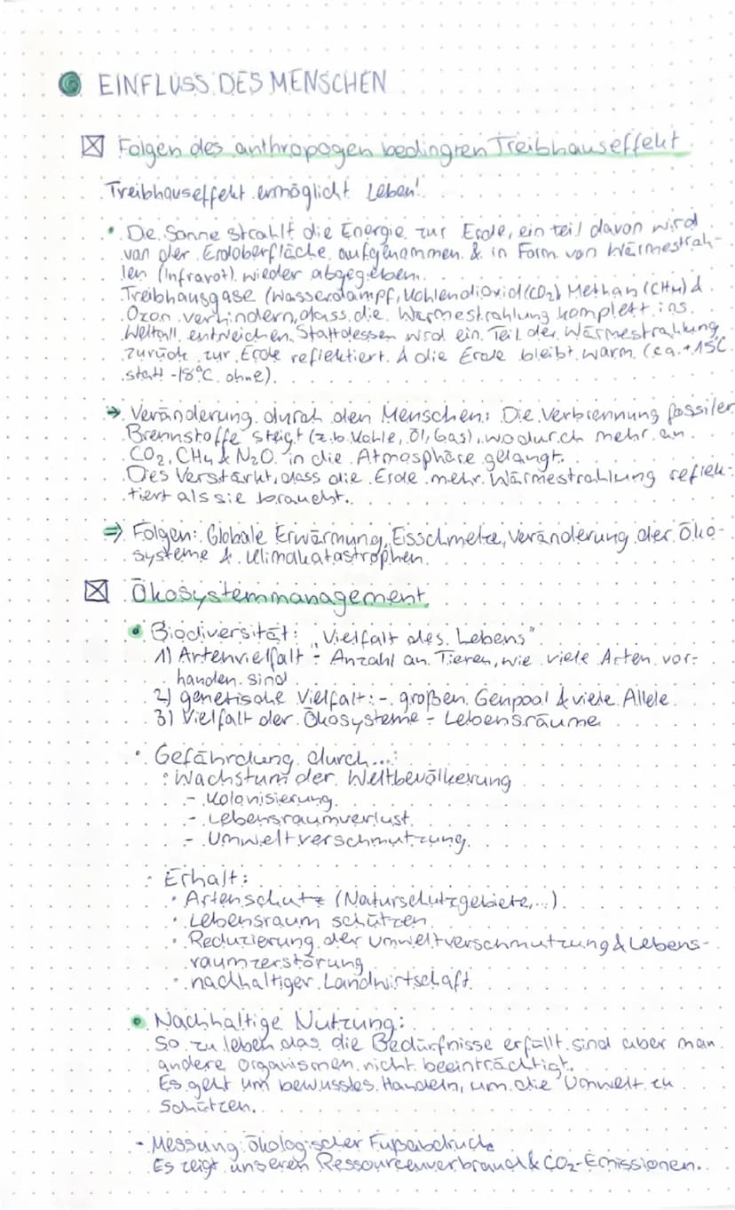# ÖKOLOGIE

○ STRUKTUREN & ZUSAMMENHÄNGE IM ÖKOSYSTEM

☐ Biotop & Biozönose: biotische & abiotische Faktoren

- Biotop: Ein abgegrenzter Leb