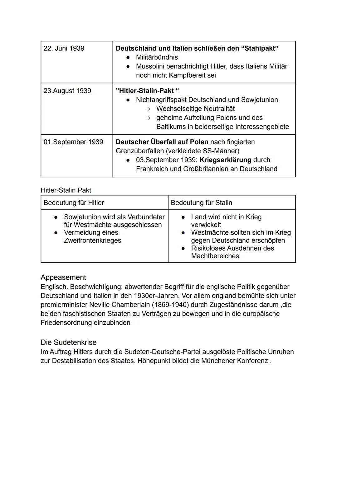 # Der Weg in den zweiten Weltkrieg

Hitlers Ziele

*   Zum einen Friedenswillen der Nationalsozialisten
    Bekunden
*   Revision des Versai