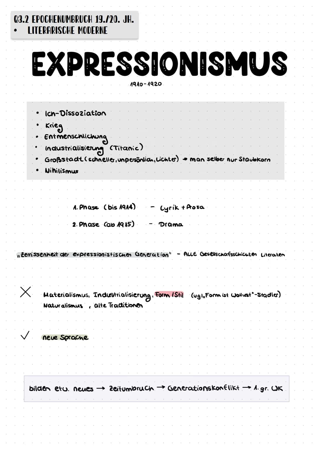 Q3-J. W. Von Goethe: Faust I
Q3 - Lyrik Expressionismus
23.1 Subjektivität und verantwortung
anthropologische Grundfragen
Ganzschrift oder m