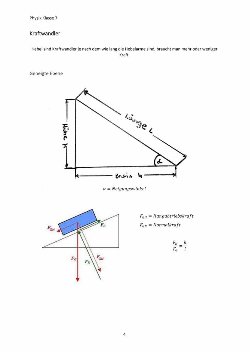 Physik Klasse 7
MECHANIK
Kräfte und ihre Wirkung
Die Kraft
Eine Kraft gibt an, wie stark zwei Körper aufeinander einwirken. Kräfte sind nur 