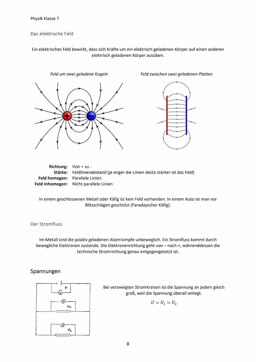 Physik Klasse 7
MECHANIK
Kräfte und ihre Wirkung
Die Kraft
Eine Kraft gibt an, wie stark zwei Körper aufeinander einwirken. Kräfte sind nur 