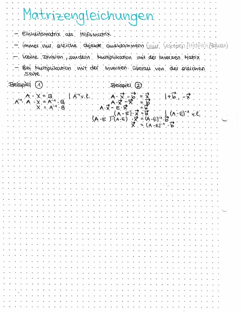 matrizen
Begriffe:
Matrix (Pl. Matrizen) Tabelle in der Mathematik, Bezeichnung mit
einem Großbuchstaben
ала. алг. ...... али
a2₁. azz.
:
..