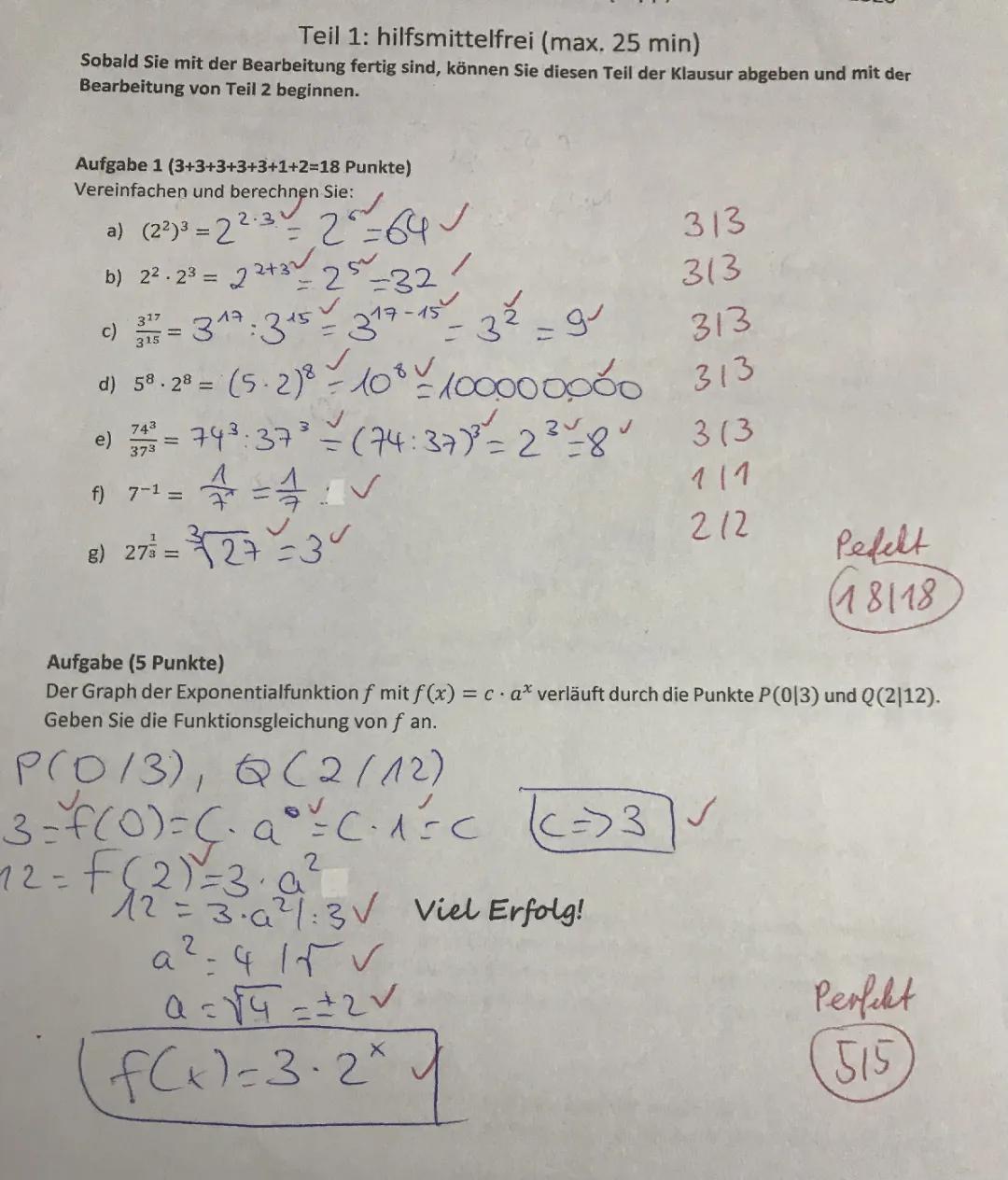 Exponentialfunktion aufstellen und lösen: Aufgaben, Formeln und Übungen für Klasse 9-12