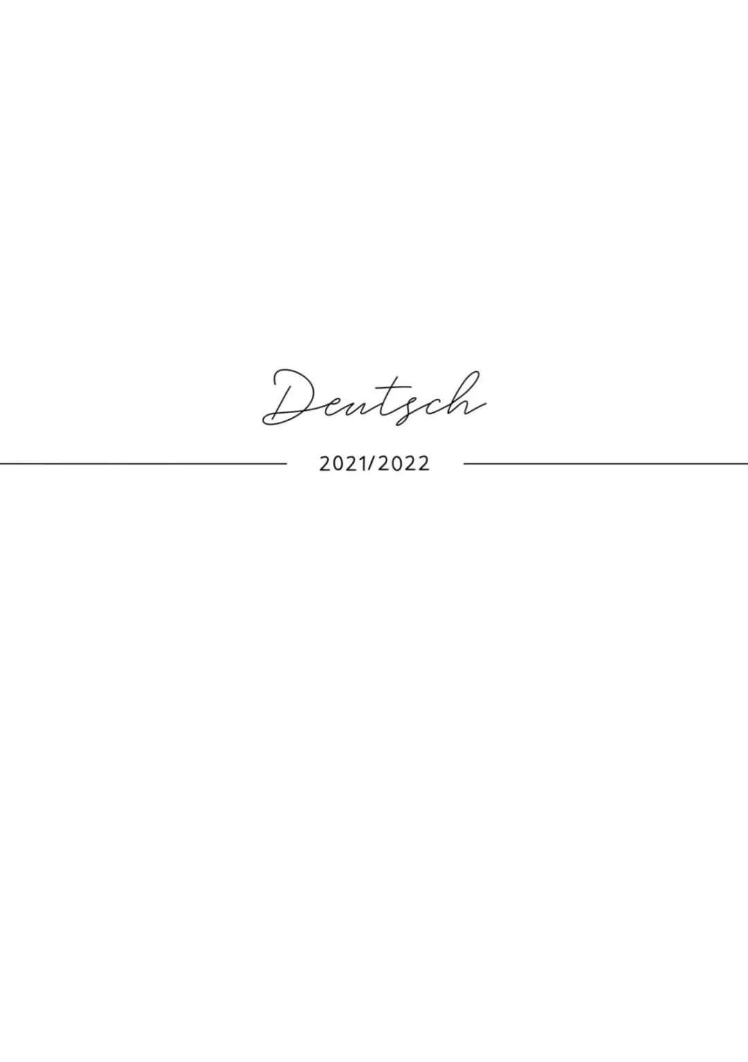 Deutsch Abi Zusammenfassung 