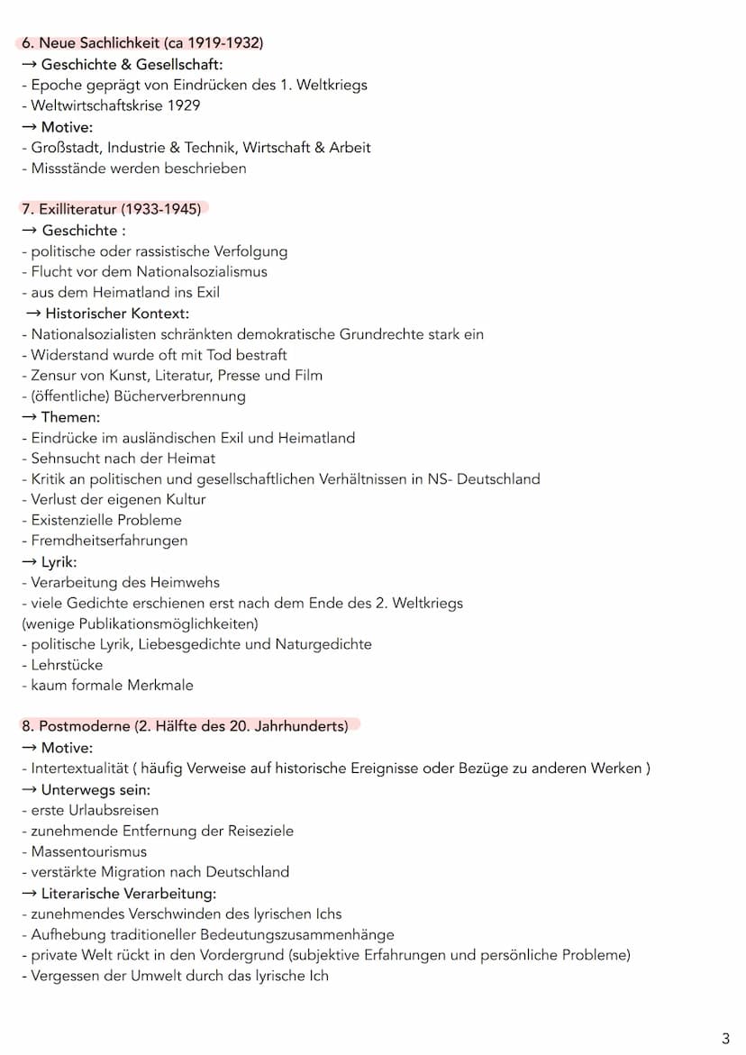 Deutsch
2021/2022 Lyrik: „Unterwegs sein“
Motive allgemein:
Sehnsucht, Heimweh, Fernweh
Unterwegs sein als Entwicklungsprozess → "Sehnsuchts