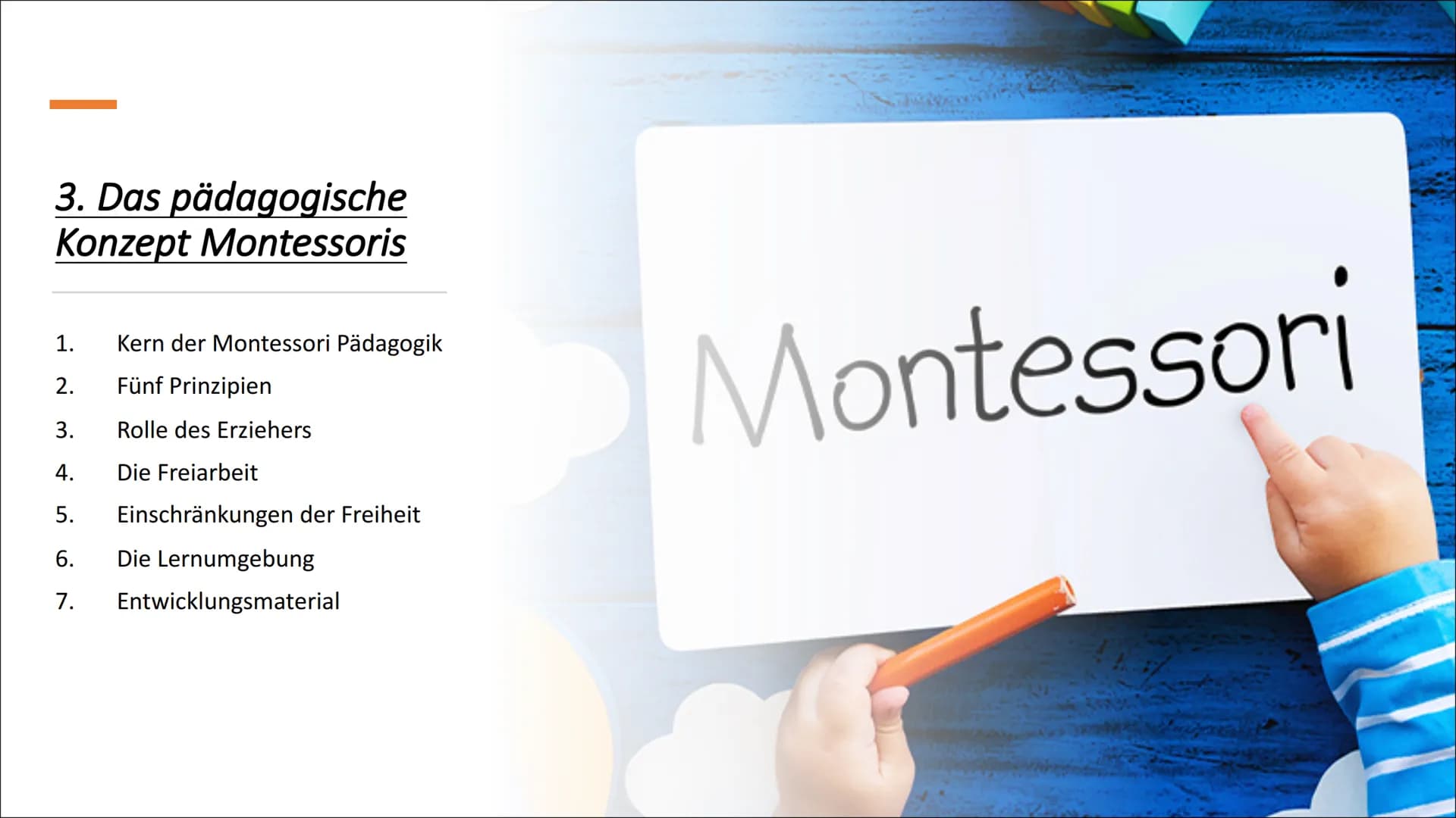 Montessori-Pädagogik als
reformpädagogisches Konzept Inhaltsverzeichnis
Wer ist Maria Montessori?
Begriffserklärung Reformpädagogik
Das päda