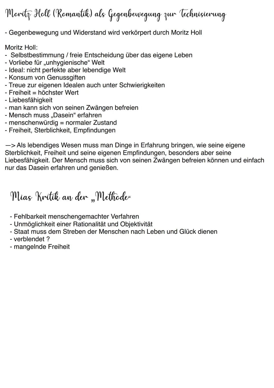 Zusammenfassung des Inhalts
- Zukunftsroman (21. Jahrhundert)
- Gesundheitsdiktatur
-> Bürger werden von Regierung ,,Methode" streng überwac