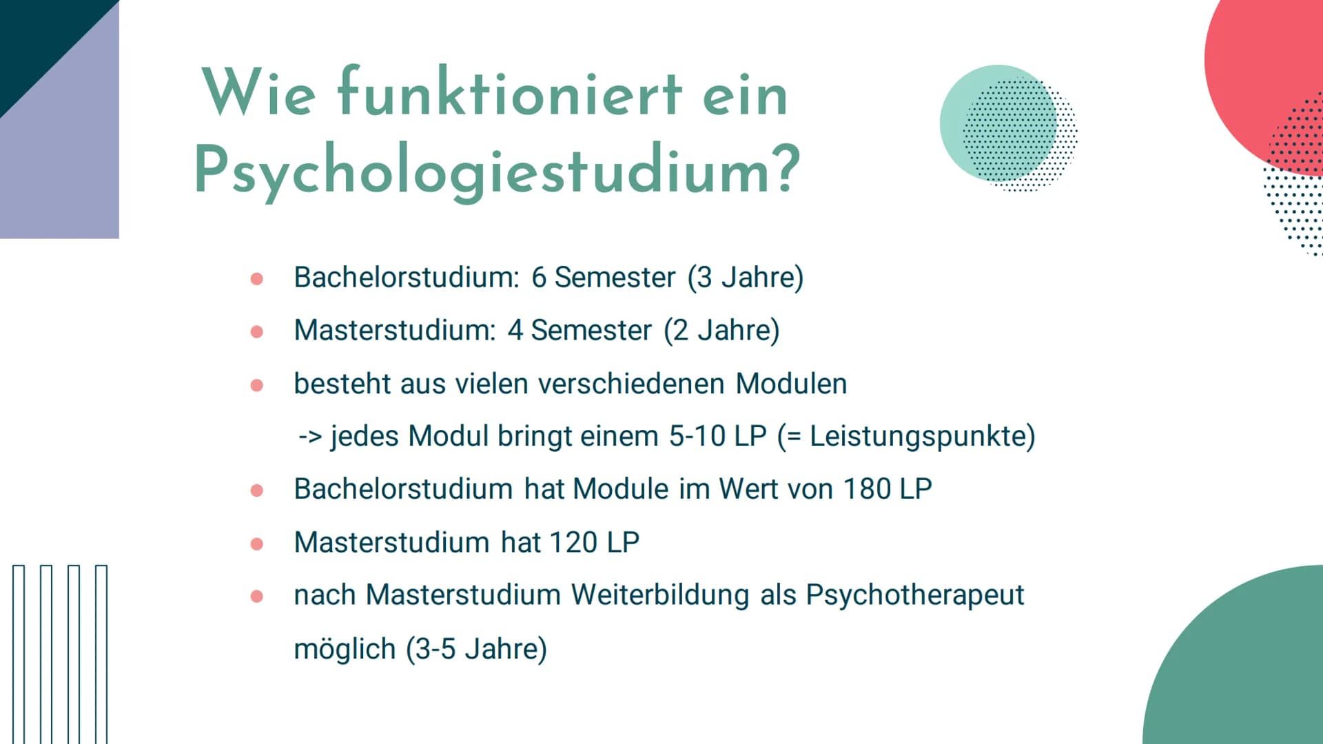Psychologie
Studium Was ist Psychologie?
empirische Wissenschaft
•Ziel: menschliches Erleben und Verhalten, sowie alle
Ursachen und Bedingun