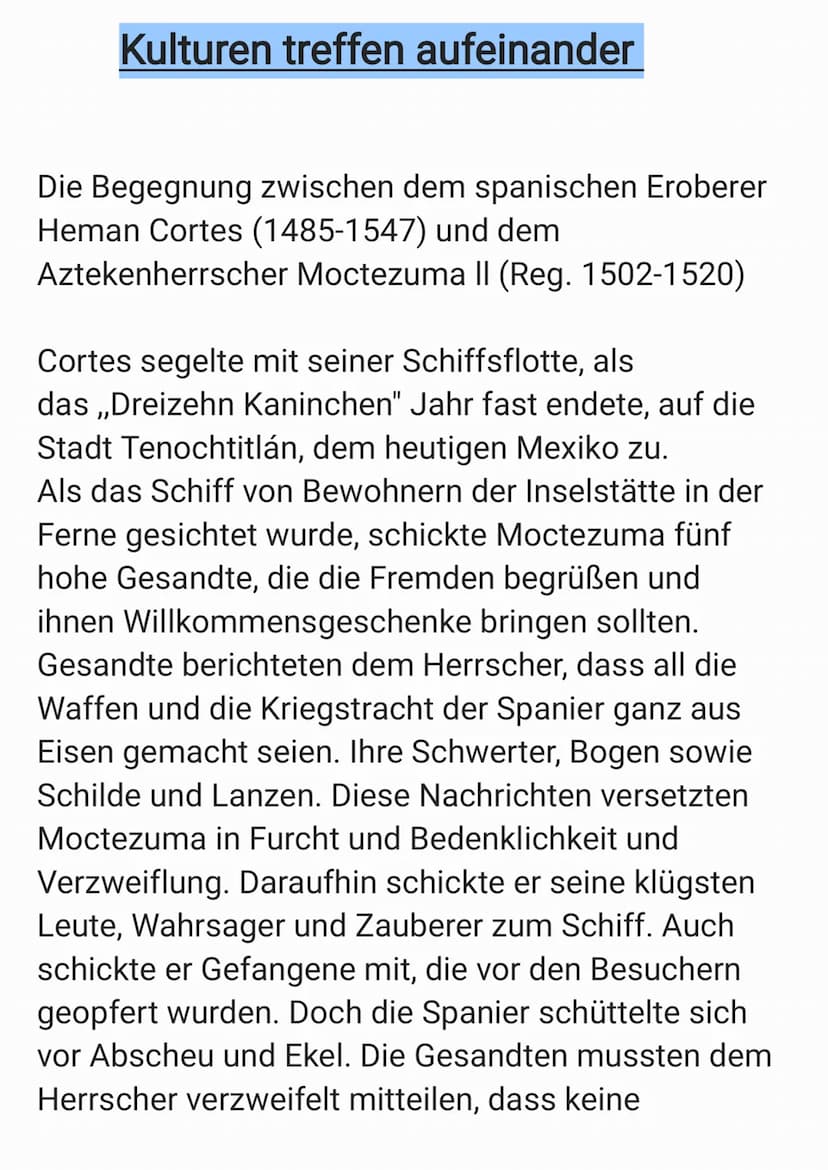 Die Azteken
Die Azteken siedelten sich in der Mitte des 14.
im Tal von Mexiko an und errichteten
die Hauptstadt Tenochtitlán.
Jahrhunderts
D