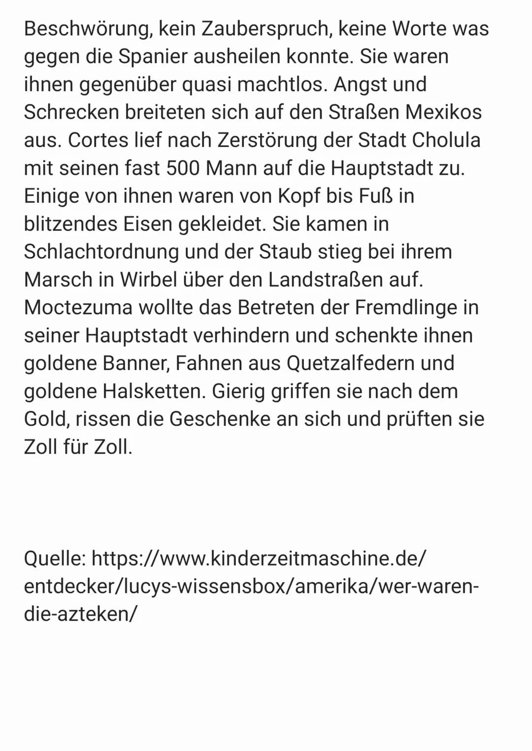 Die Azteken
Die Azteken siedelten sich in der Mitte des 14.
im Tal von Mexiko an und errichteten
die Hauptstadt Tenochtitlán.
Jahrhunderts
D