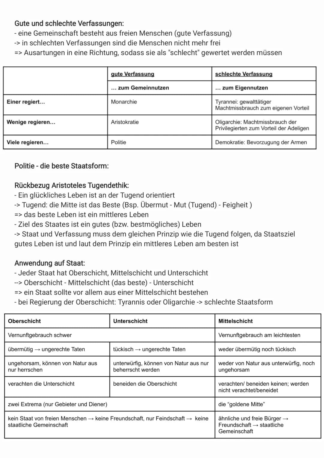 
<p>Aristoteles vertritt die These, dass der Mensch ein rationales sozial-politisches Lebewesen ist, und ein Staat somit von Natur aus als h