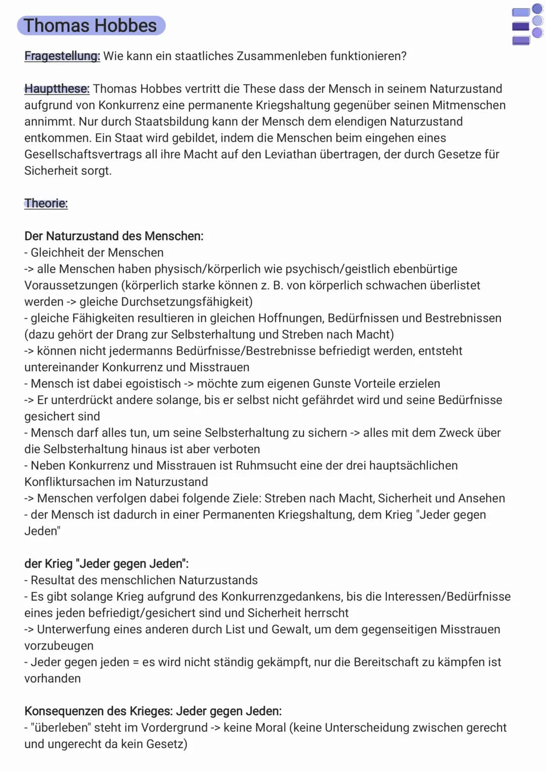 
<p>Aristoteles vertritt die These, dass der Mensch ein rationales sozial-politisches Lebewesen ist, und ein Staat somit von Natur aus als h