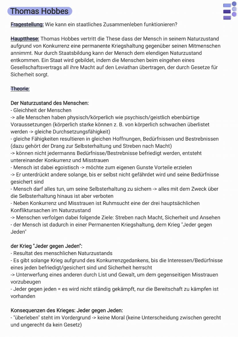 
<p>Aristoteles vertritt die These, dass der Mensch ein rationales sozial-politisches Lebewesen ist, und ein Staat somit von Natur aus als h