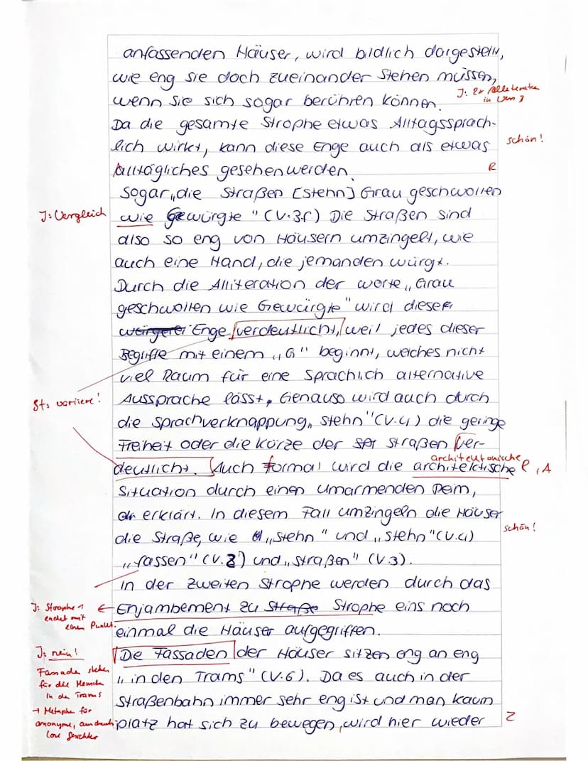 Sonett
Kl. 10b Deutsch: Lyrik des Expressionismus
Name:
Note:
Aufgabe:
Interpretiere das vorliegende Gedicht.
Städter (Alfred Wolfenstein, 1