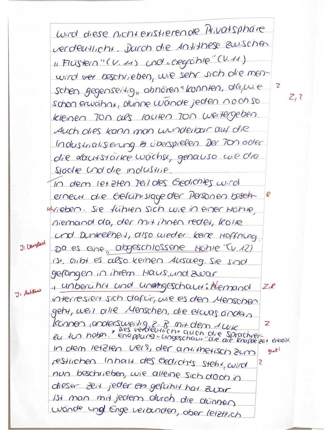 Sonett
Kl. 10b Deutsch: Lyrik des Expressionismus
Name:
Note:
Aufgabe:
Interpretiere das vorliegende Gedicht.
Städter (Alfred Wolfenstein, 1