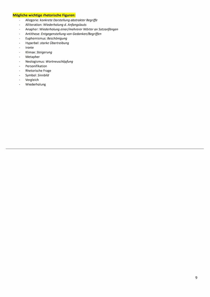 wichtig für die Klausur:
- lyrisches Ich + Sprache auf jeden Fall analysieren
- Vertiefung von Inhalt und Form nach eigener Schwerpunktsetzu