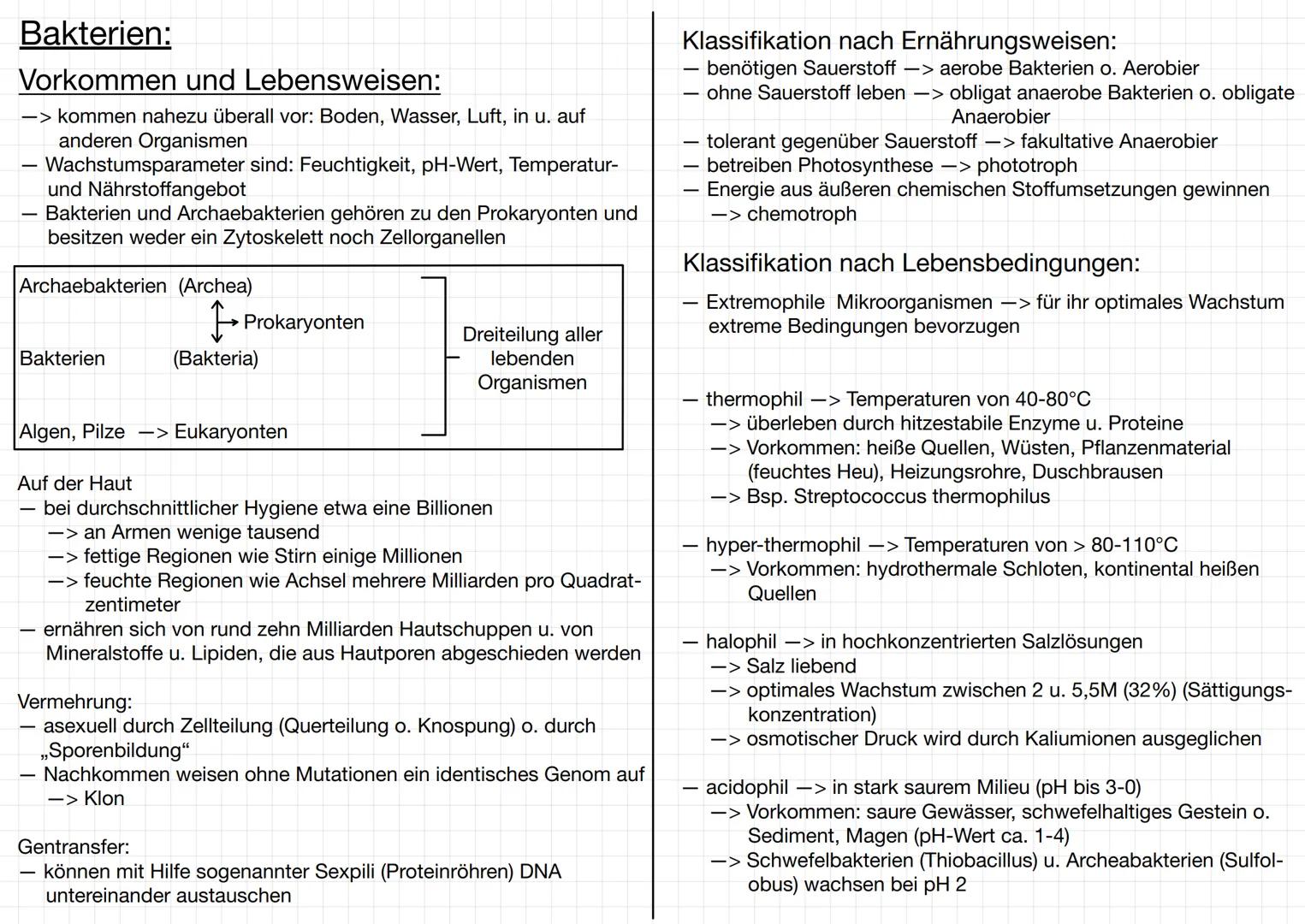 MIKROBIOLOGIE
Bakterien:
Mikroorganismen:
-> Mikroorganismen ist ein Sammelbegriff für Kleinlebewesen, die
meistens aus einer Zelle bestehen