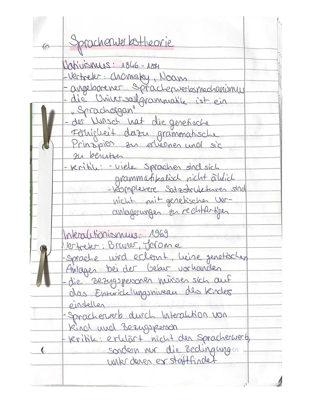 ( 
Spracherwer botheorie

Nativismus: 1846-1854
-Vertreter: Chomsky, Noam
•angeborener Spracherwerbsmechanismu
- die Universoulgrammatile is