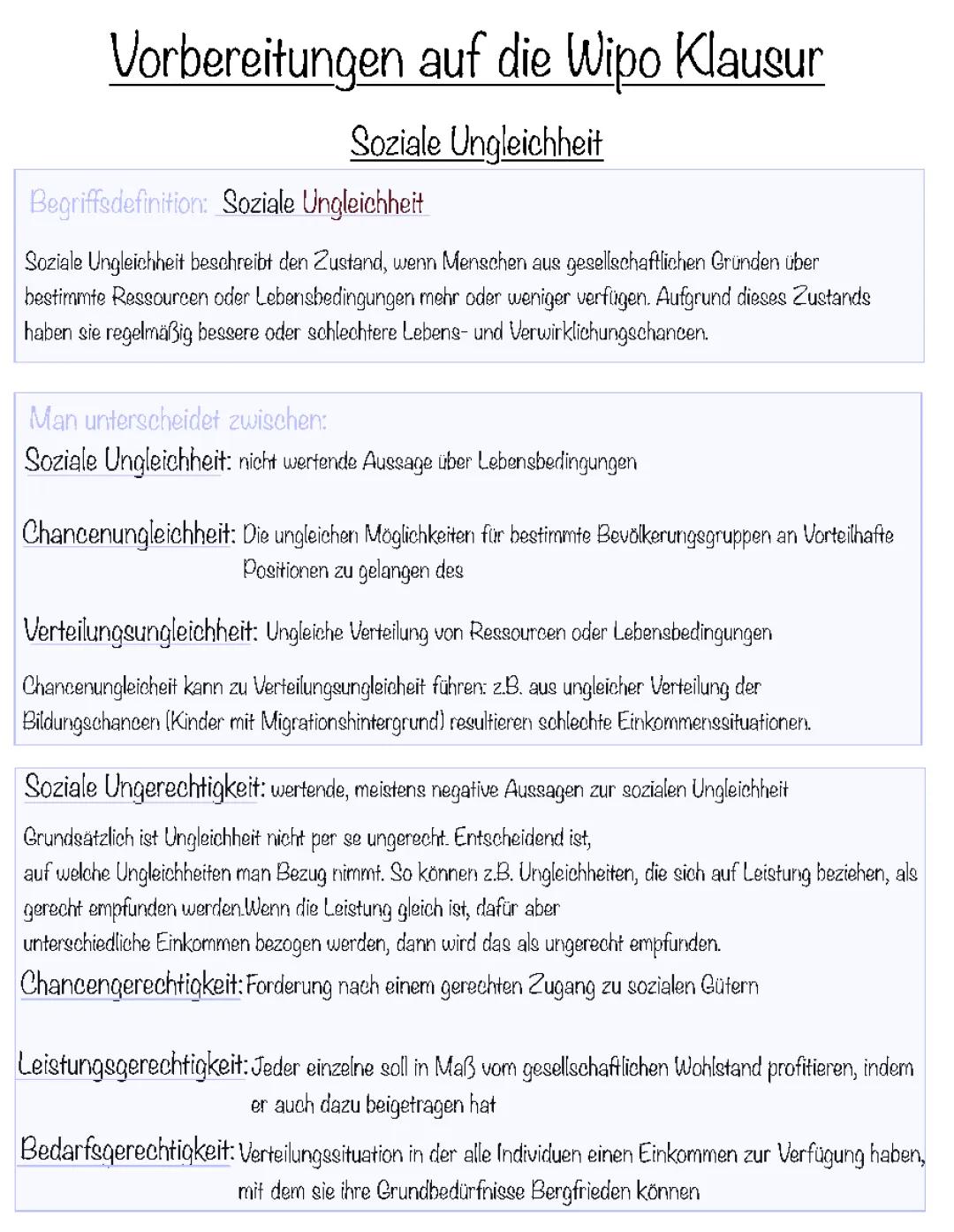 Soziale Ungleichheit 