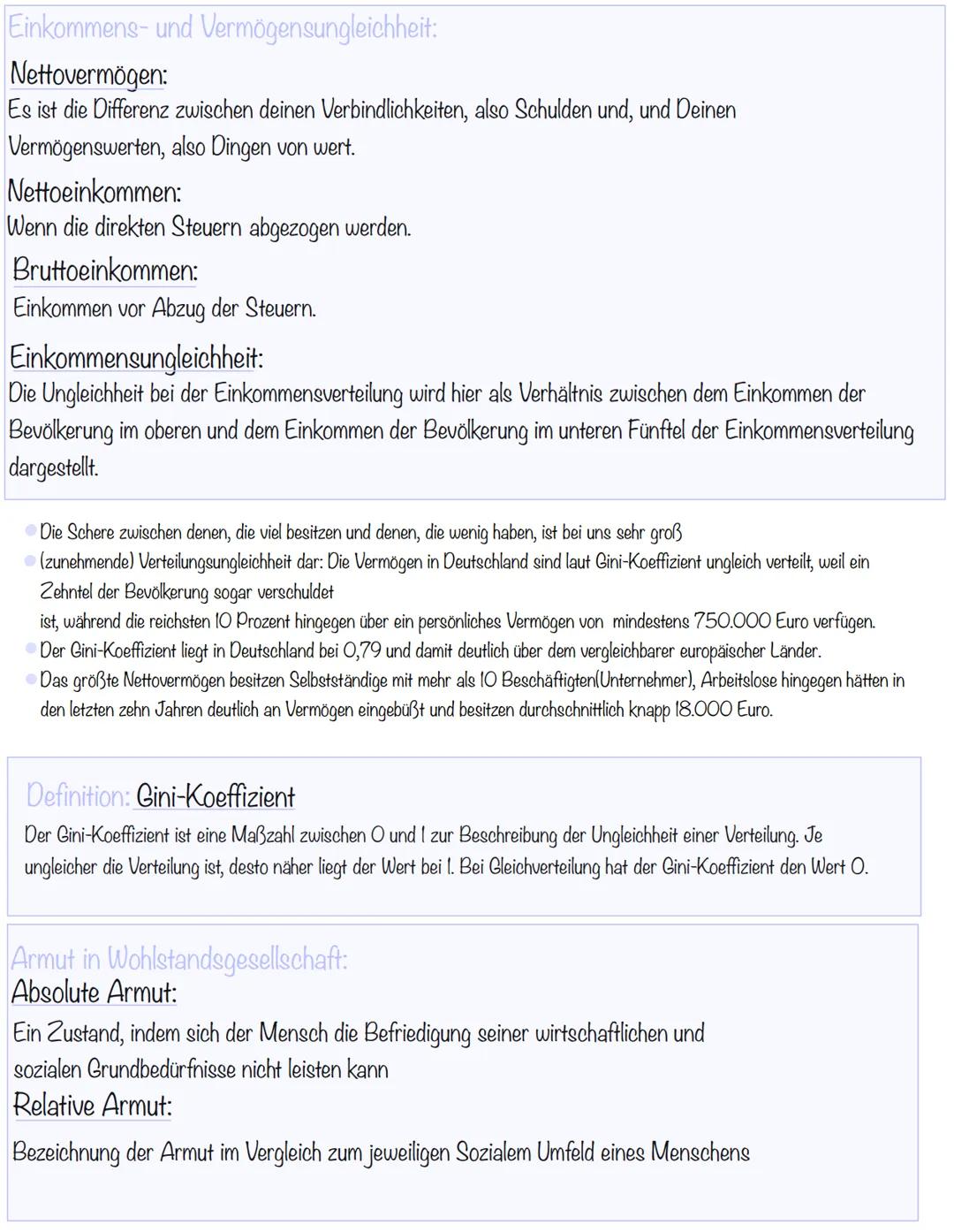 Vorbereitungen auf die Wipo Klausur
Soziale Ungleichheit
Begriffsdefinition: Soziale Ungleichheit
Soziale Ungleichheit beschreibt den Zustan