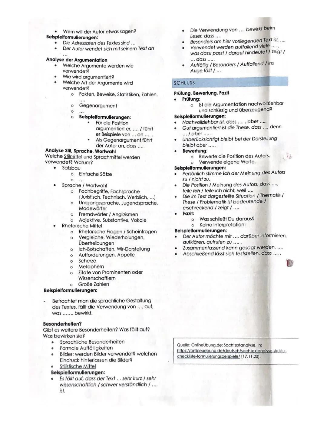 en
en
Material „Netzlehrer"// Bob Blume (MB 1)
Typen von Argumenten
lehrermarktplatz.de
Faktenargument
Die These wird durch logische Verknüp