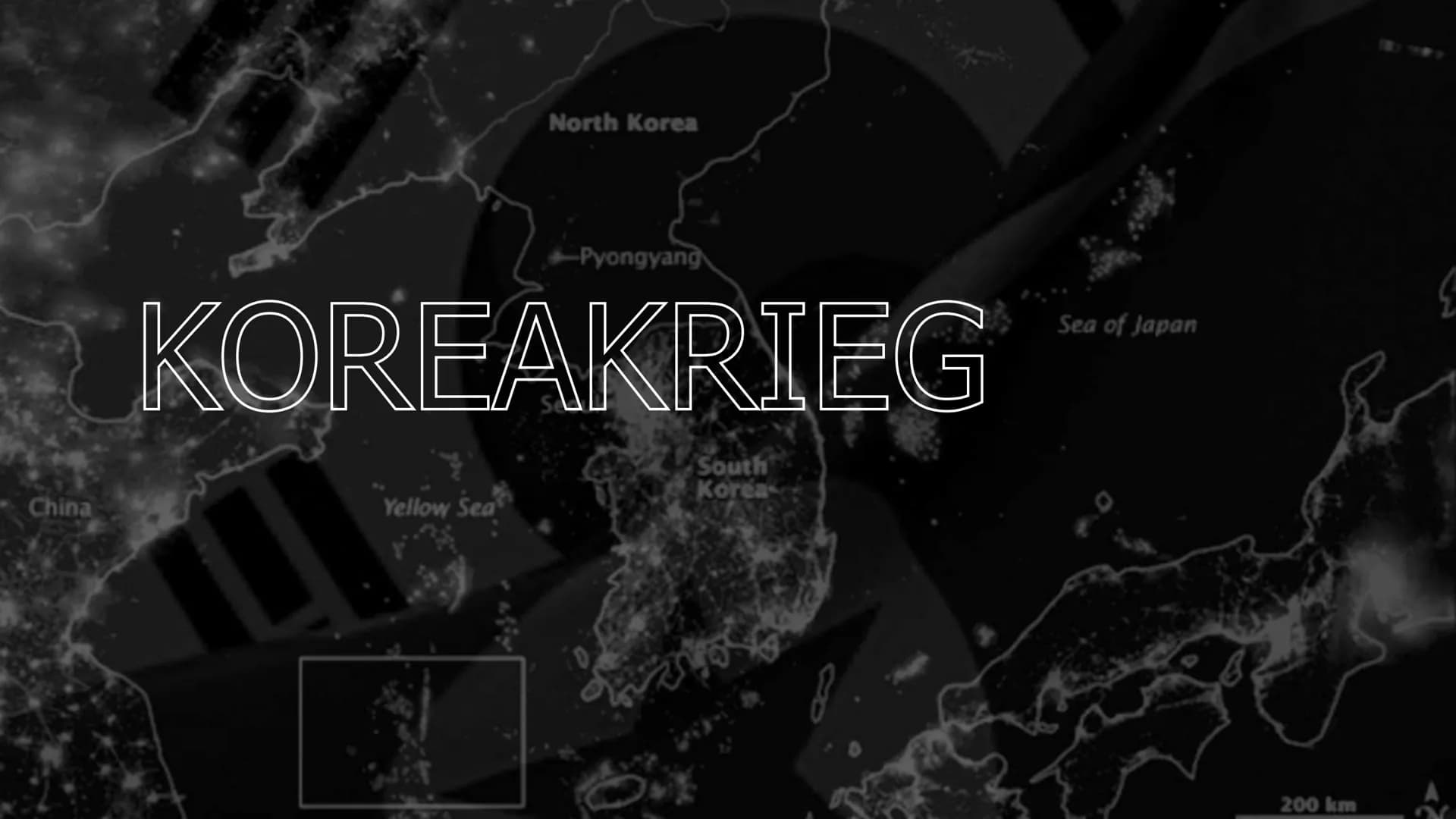 China
North Korea
Yellow Sea
Pyongyang
KOREAKRIEG
South
Korea
Sea of Japan
200 km Welche Kriegsparteien
gibt es?
Welche Länder stehen im
Hin