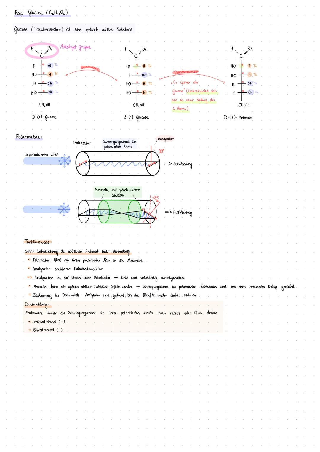 # Kohlenhydrate und Stereoisomerie

Stereoisomere sind Moleküle deren. Atame gleich verknüpft. sind, die sich aber in räumlichen Bau untersc