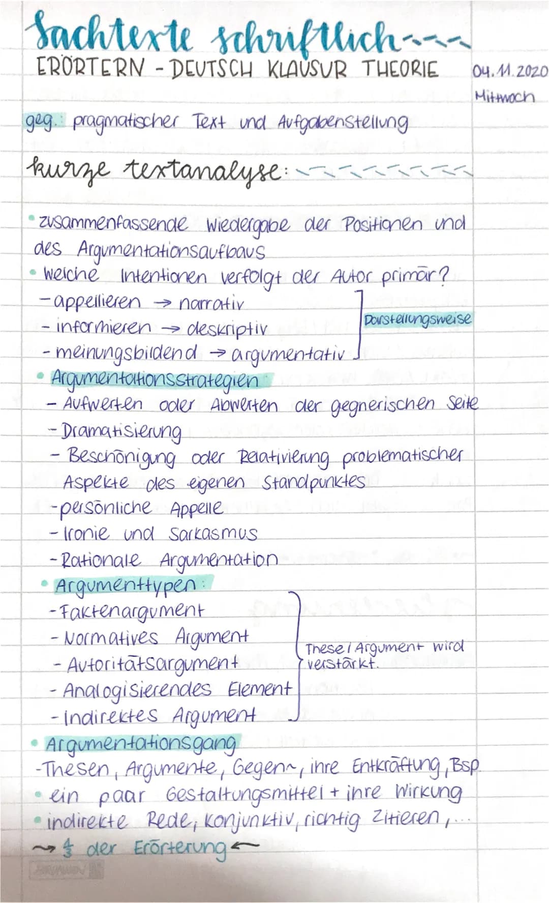 Sachtexte schriftlich~~~
ERORTERN - DEUTSCH KLAUSUR THEORIE
geg. pragmatischer Text und Aufgabenstellung
kurze textanalyse:.
711171
• zusamm