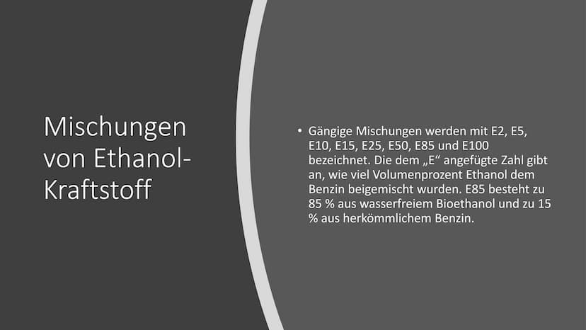 Bioethanol
Name:
Η
H
Η
|
|
H¬C-C-0
|
Η Η
H Handout
Name:
Chemie
1.) Was ist Bioethanol ?
2.) Herstellung
3.) Prozessschritte
4.) Eigenschaft
